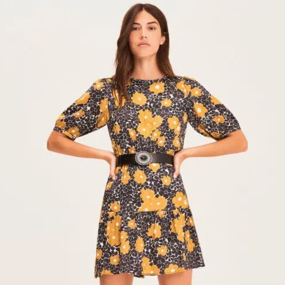 ba&sh Dresses & Skirts - Ba&sh Bonie dress in blue and yellow floral